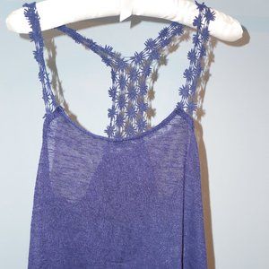 Blue Floral Charlotte Russe Tank